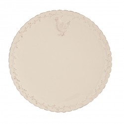 Beżowe Talerzyki Prowansalskie z Kogutem 4szt.