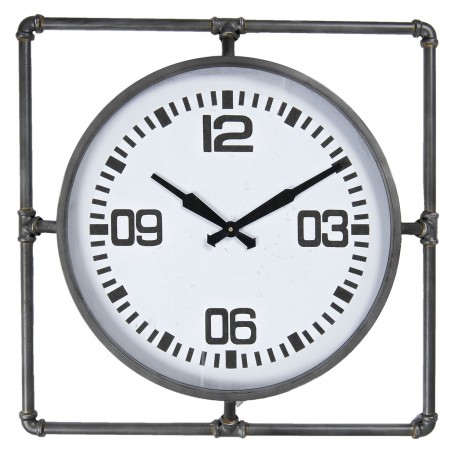 Zegar w Stylu Industrialnym Kwadrat