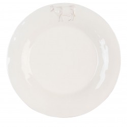 Talerze w Stylu Prowansalskim z Ptaszkiem 6szt.