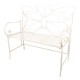 Metalowa Ławka w Stylu Prowansalskim Motyl