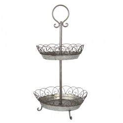 Piętrowa Patera Metalowa Wysoka