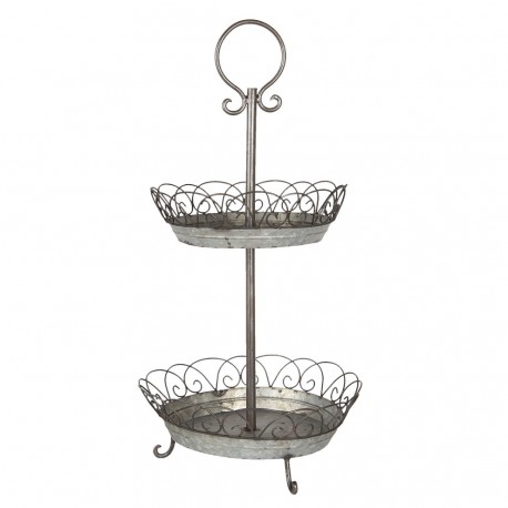 Piętrowa Patera Metalowa Wysoka