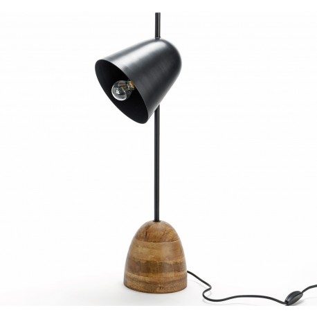 Lampka Biurkowa w Stylu Industrialnym Czarna