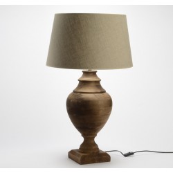 Drewniana Lampa Stołowa A