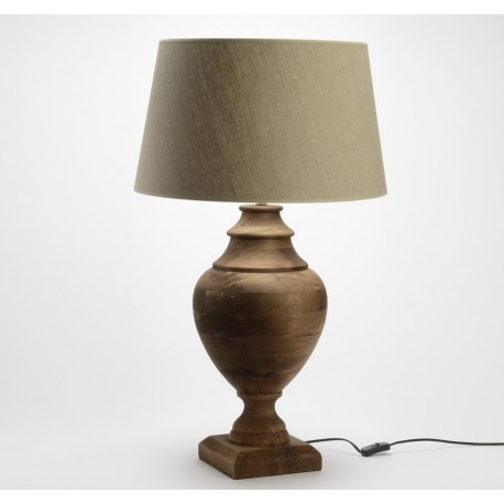 Drewniana Lampa Stołowa A