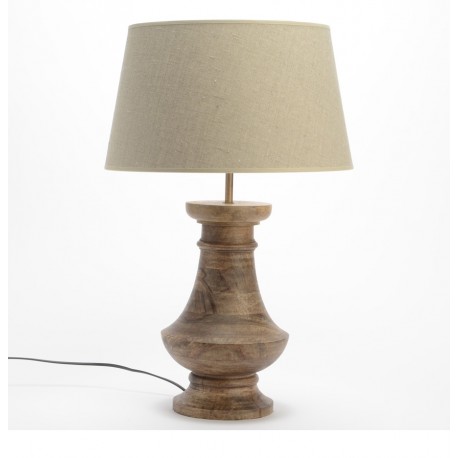 Drewniana Lampa Stołowa B