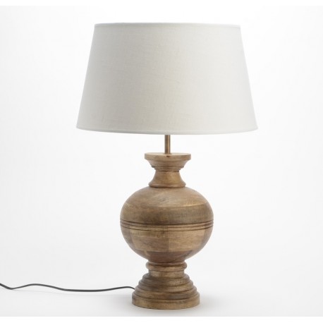 Drewniana Lampa Stołowa C