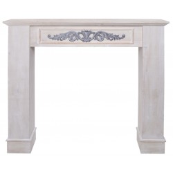  Imitacja Kominka w Stylu Prowansalskim Szara