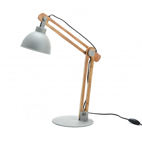 Industrialna Lampa Biurkowa Szara