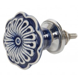 Gałka Do Mebli Dekoracyjna Granatowa B