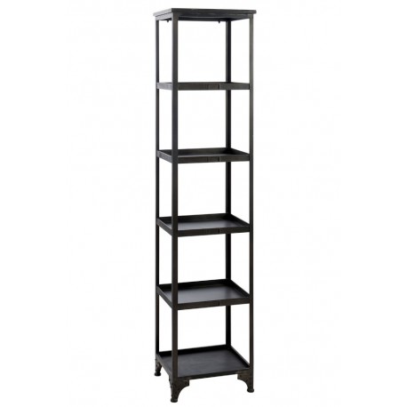 Metalowy Regał w Stylu Industrialnym Wąski