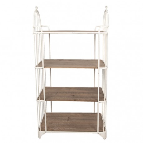 Regał Metalowy w Stylu Prowansalskim z Ptaszkami