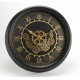 Czarny Zegar w Stylu Industrialnym C