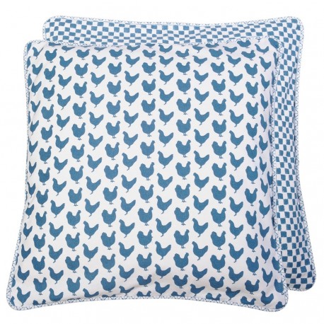 Ozdobna Poszewka Na Poduszkę z Kogutami