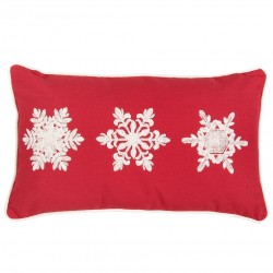 Świąteczna Poduszka ze Śnieżynkami A
