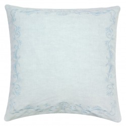 Poszewka Ozdobna z Haftem Błękitna A