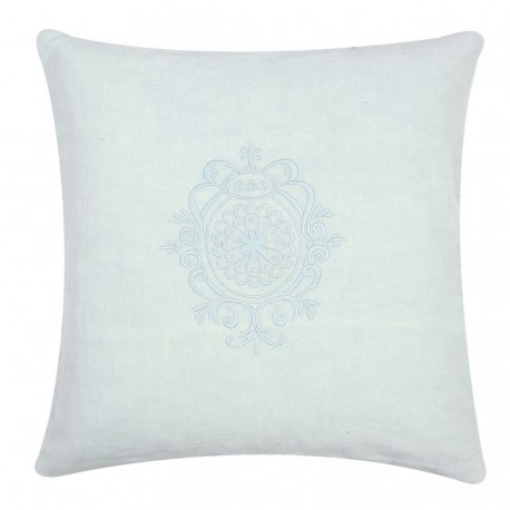 Poszewka Ozdobna z Haftem Błękitna B
