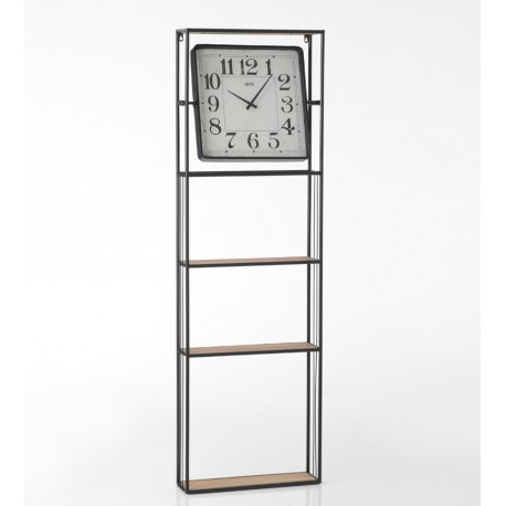 Półki Ścienne z Zegarem Loft