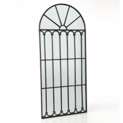 Duże Lustro Okno Czarne