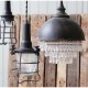 Lampa Industrialna Factory z Kryształkami