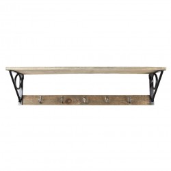 Półka Ścienna z Wieszakami