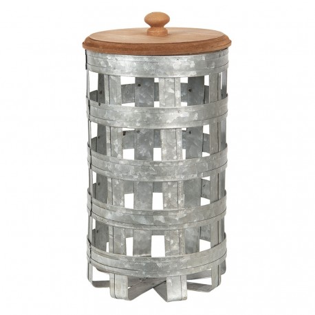 Metalowy Pojemnik Ażurowy