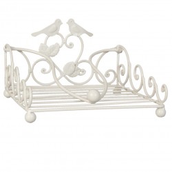 Metalowy Serwetnik w Stylu Prowansalskim z Ptaszkami