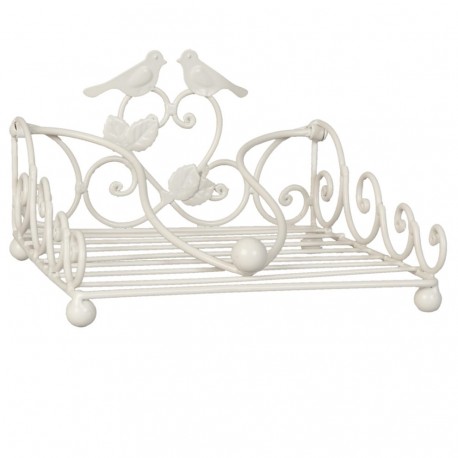 Metalowy Serwetnik w Stylu Prowansalskim z Ptaszkami