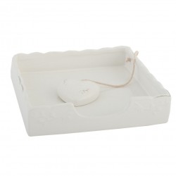 Ceramiczny Serwetnik w Stylu Prowansalskim