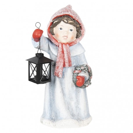 Figurka Świąteczna Dziewczynka z Lampionem B