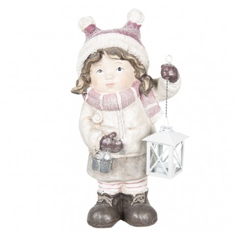 Figurka Świąteczna Dziewczynka z Lampionem D