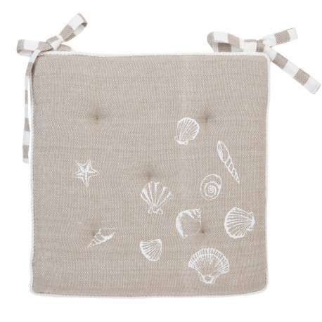 Poduszki Na Krzesła Marynistyczne Beżowe 6szt.