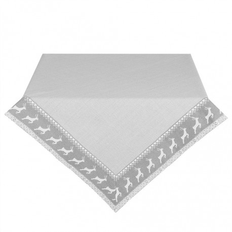 Obrus Świąteczny z Reniferami Kwadratowy B