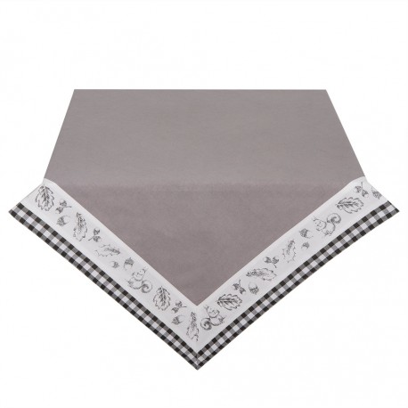 Bawełniany Obrus z Liśćmi i Żołędziami B