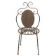 Metalowe Krzesło Prowansalskie Brązowe B