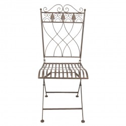 Metalowe Krzesło Prowansalskie Brązowe C
