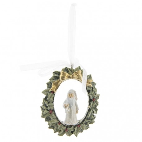 Zawieszki Bożonarodzeniowe z Mikołajem 6szt.