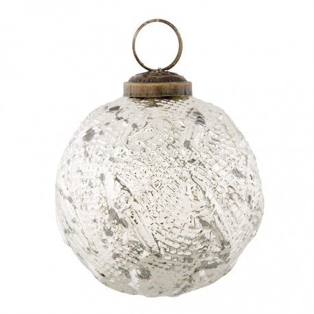 Srebrne Bombki Postarzane 6szt. C