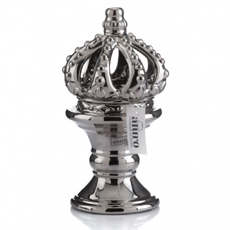 Srebrny Świecznik Korona Aluro Falguni