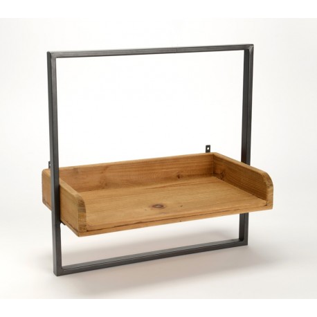 Półka Ścienna w Stylu Industrialnym C