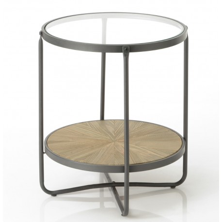 Stolik Kawowy/Nocny Loft Ze Szklanym Blatem