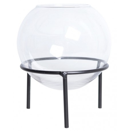 Szklana Osłonka Kula Na Czarnej Podstawie C