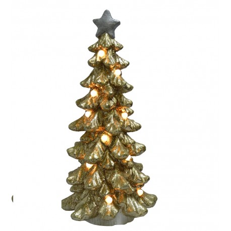 Choinka z Lampkami LED Złota A