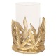 Złoty Świecznik Na Tealight Liście B