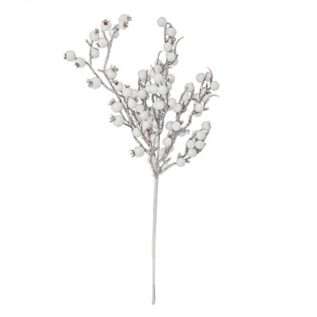 Sztuczna Gałązka Na Boże Narodzenie Biała G