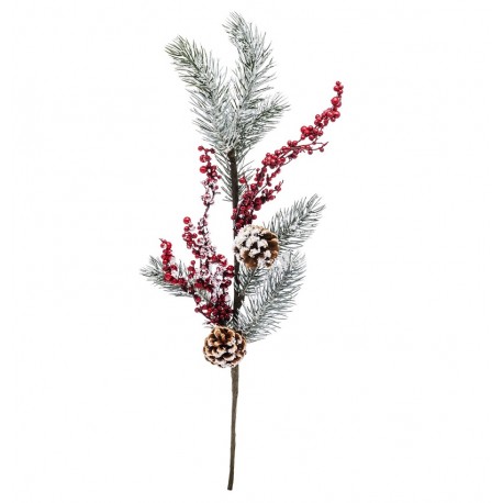 Sztuczna Gałązka Na Boże Narodzenie Z Szyszkami H
