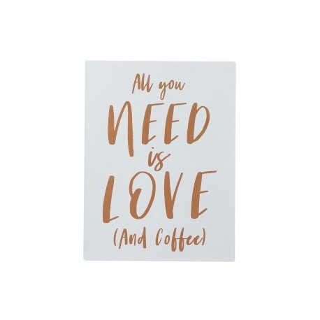 Metalowa Tabliczka Kawa A