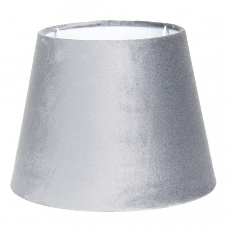 Aksamitny Abażur Szary B