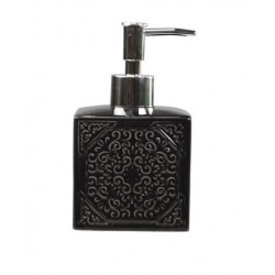 Dozownik Do Mydła Chic Antique Czarny z Wzorkami