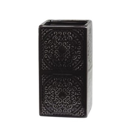 Kubek Łazienkowy Chic Antique Czarny z Wzorkami